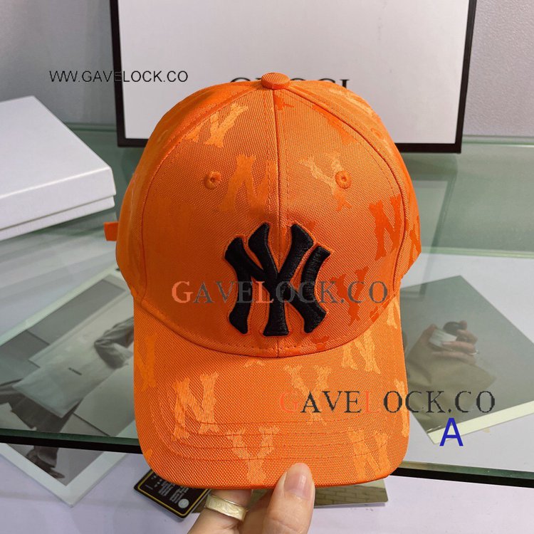 NY Hat Orange Fashion Baseball Cap with Bag